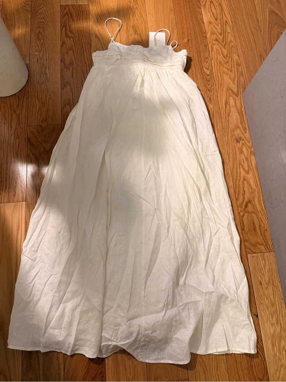 White linen maxi dress - Picture 5 of 8